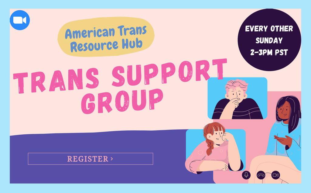 Trans Support Group information banner
